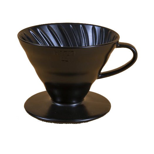 V60 Ceramic Coffee Dripper 02 - Black - Corkys Coffee