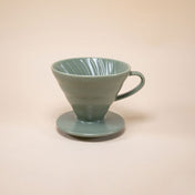V60 Ceramic Coffee Dripper 02 - Oil Green - Corkys Coffee