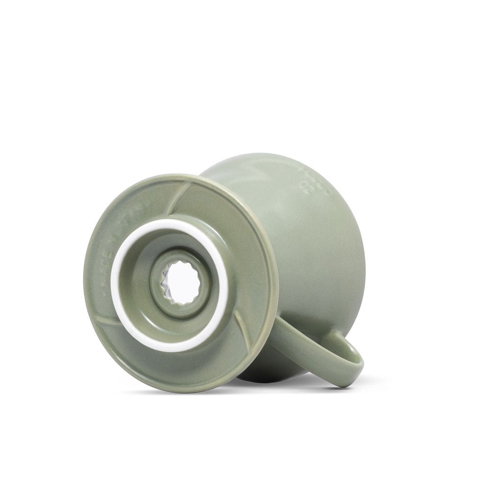 V60 Ceramic Coffee Dripper 02 - Oil Green - Corkys Coffee