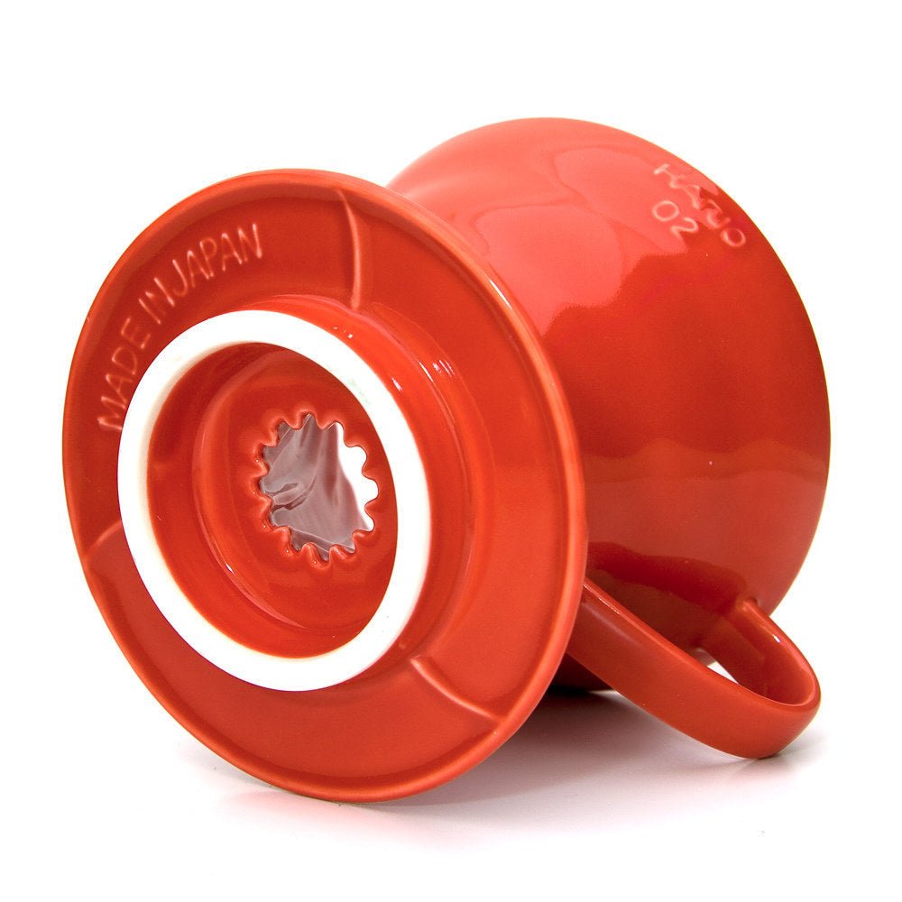 V60 Ceramic Coffee Dripper 02 - Red - Corkys Coffee