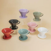 V60 Ceramic Coffee Dripper 02 - Red - Corkys Coffee