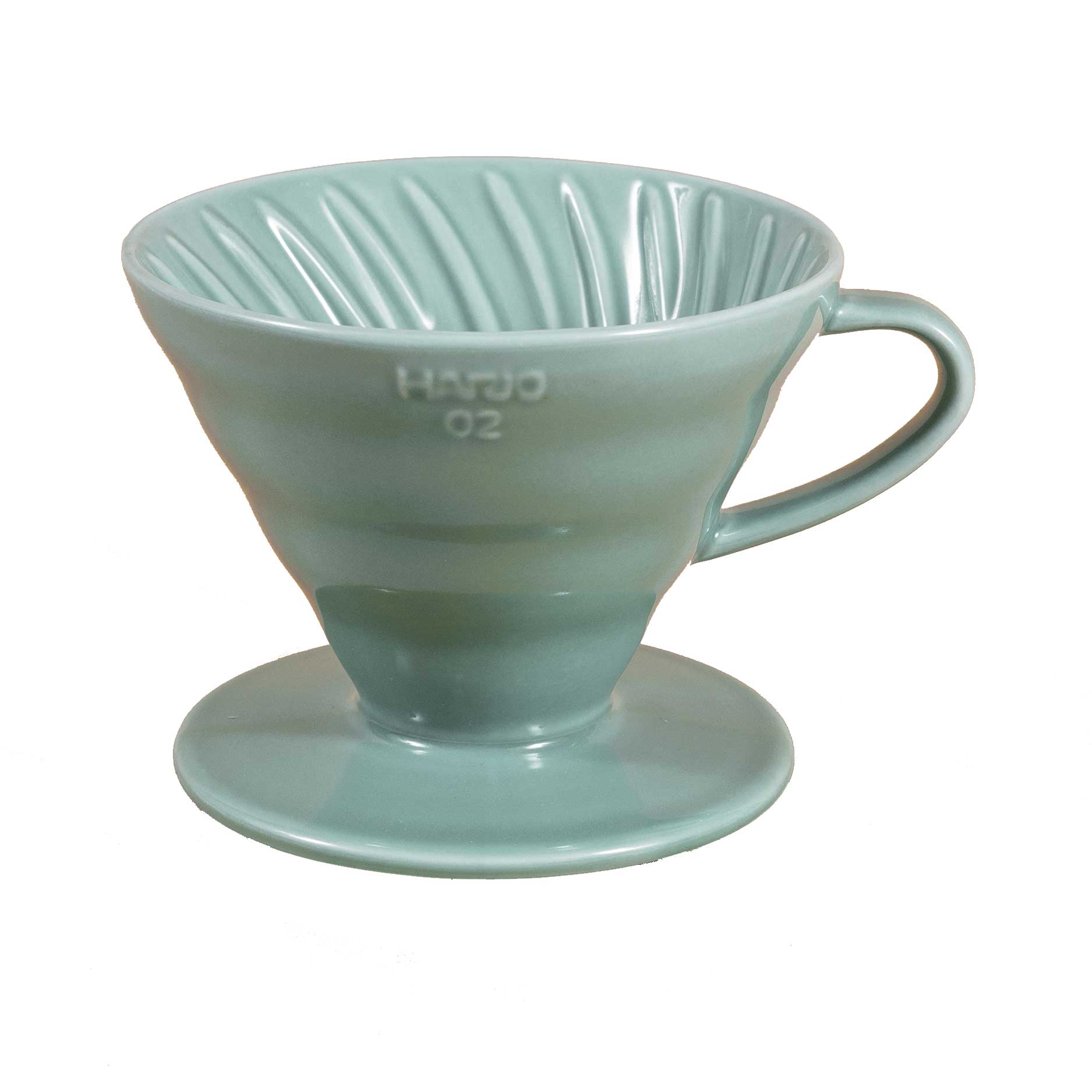V60 Ceramic Coffee Dripper 02 - Turquoise - Corkys Coffee