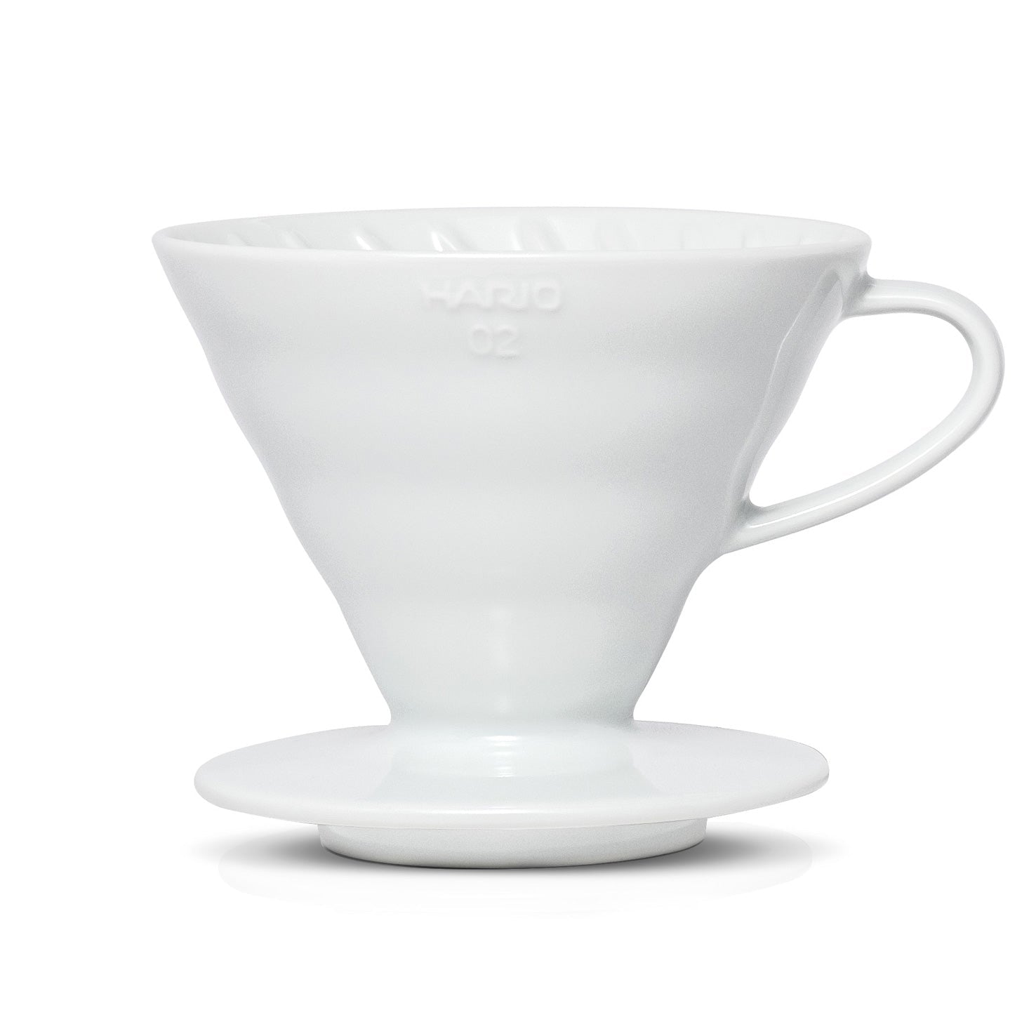 V60 Ceramic Coffee Dripper 02 - White - Corkys Coffee