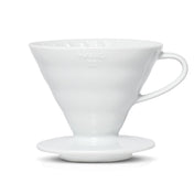 V60 Ceramic Coffee Dripper 02 - White - Corkys Coffee