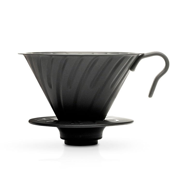 V60 Metal Coffee Dripper 02 - Black - Corkys Coffee