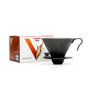 V60 Metal Coffee Dripper 02 - Black - Corkys Coffee