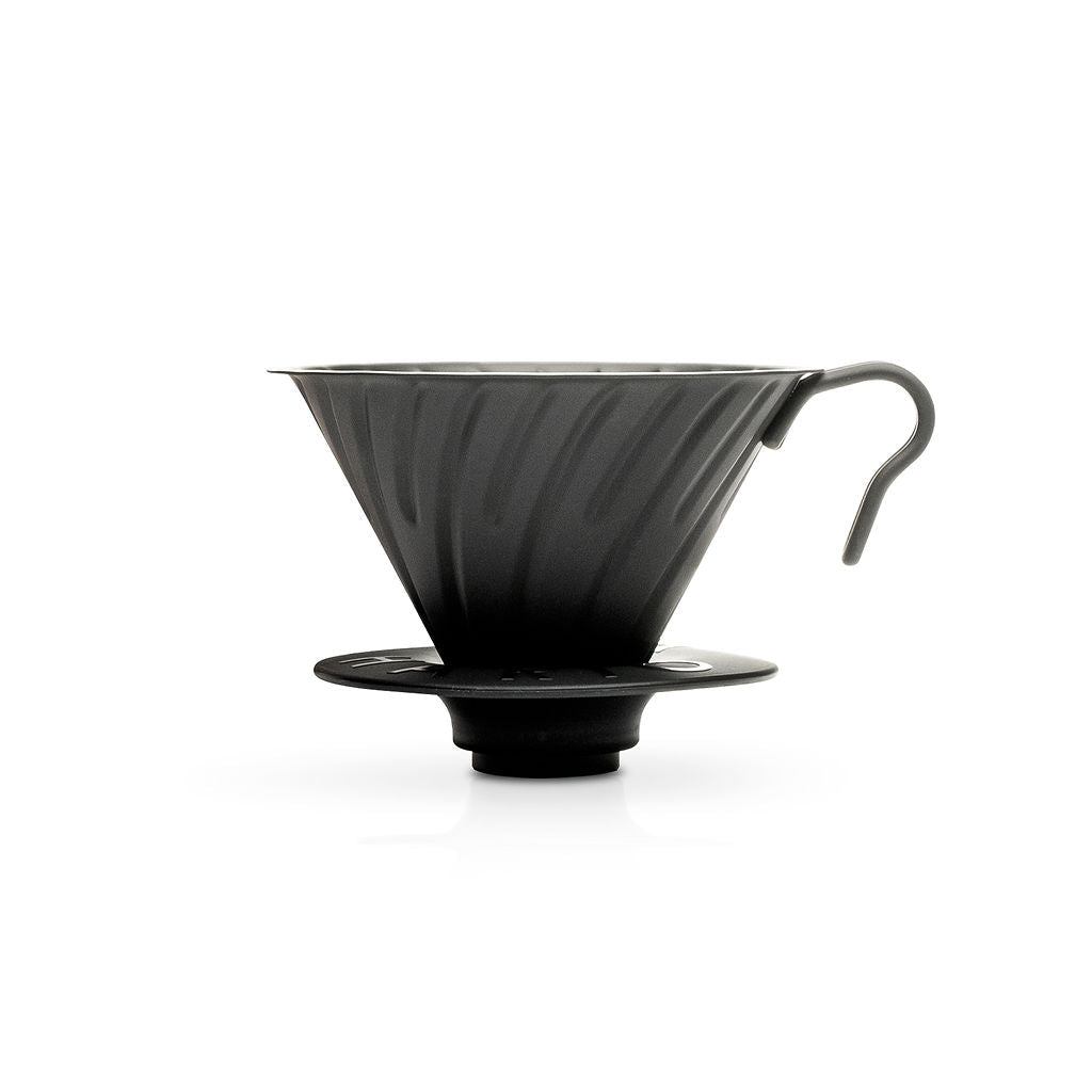 V60 Metal Coffee Dripper 02 - Black - Corkys Coffee