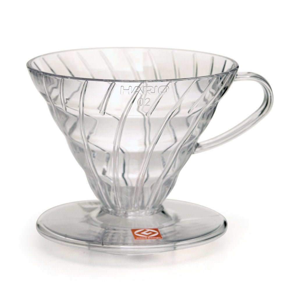 V60 Plastic Coffee Dripper 02 - Clear - Corkys Coffee