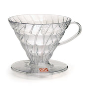 V60 Plastic Coffee Dripper 02 - Clear - Corkys Coffee