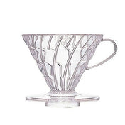 V60 Plastic Coffee Dripper 02 - Clear - Corkys Coffee