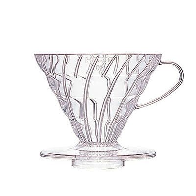V60 Plastic Coffee Dripper 02 - Clear - Corkys Coffee