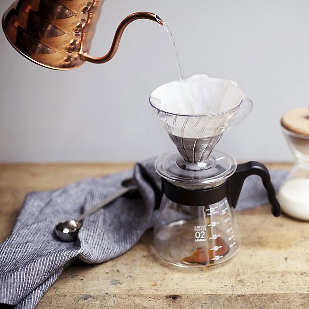 V60 Plastic Coffee Dripper 02 - Clear - Corkys Coffee