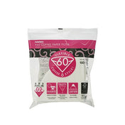 V60 White Paper Filters, Size 02 (100 ct) - Corkys Coffee