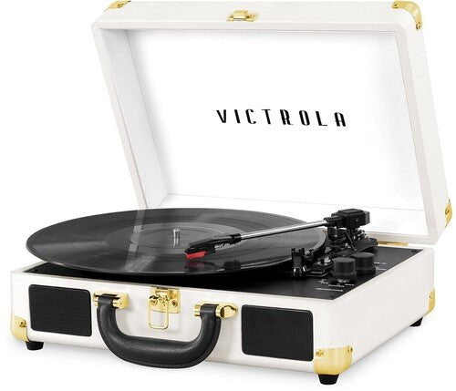 Victrola VSC - 550BT Journey Bluetooth Wireless Suitcase Turntable 3 Speed (Black) - Corkys Coffee