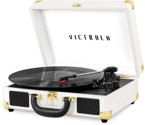 Victrola VSC - 550BT Journey Bluetooth Wireless Suitcase Turntable 3 Speed (Black) - Corkys Coffee