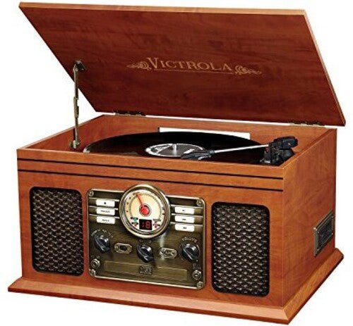 Victrola VTA - 200B Classic 6 in 1 Espresso Wood Music Center with Bluetooth - Corkys Coffee
