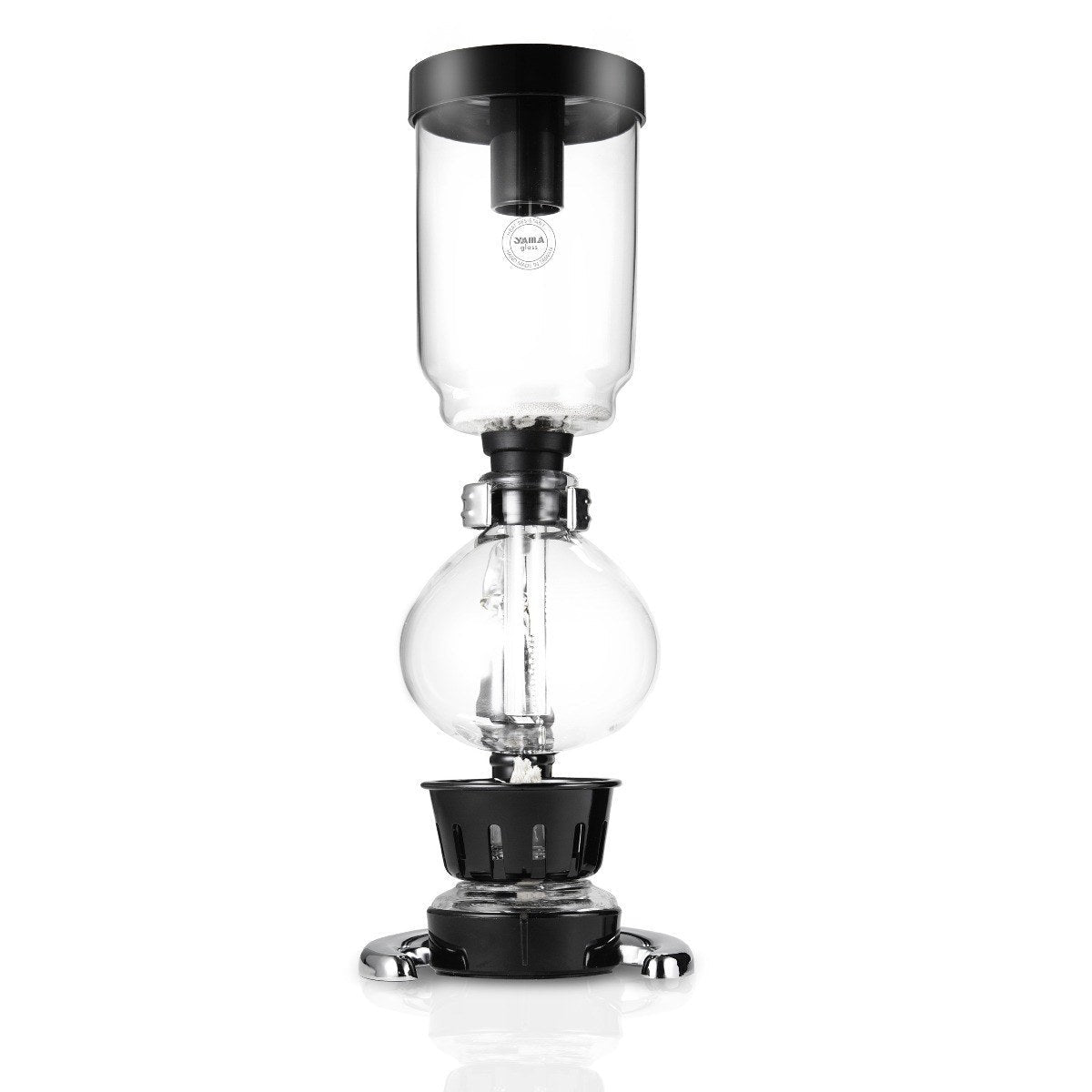 Yama Glass 3 Cup Tabletop Siphon Coffee Maker (Alcohol Burner) - Corkys Coffee