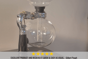 Yama Glass 3 Cup Tabletop Siphon Coffee Maker (Alcohol Burner) - Corkys Coffee