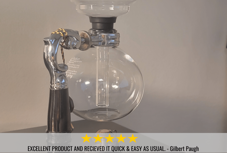 Yama Glass 3 Cup Tabletop Siphon Coffee Maker (Alcohol Burner) - Corkys Coffee