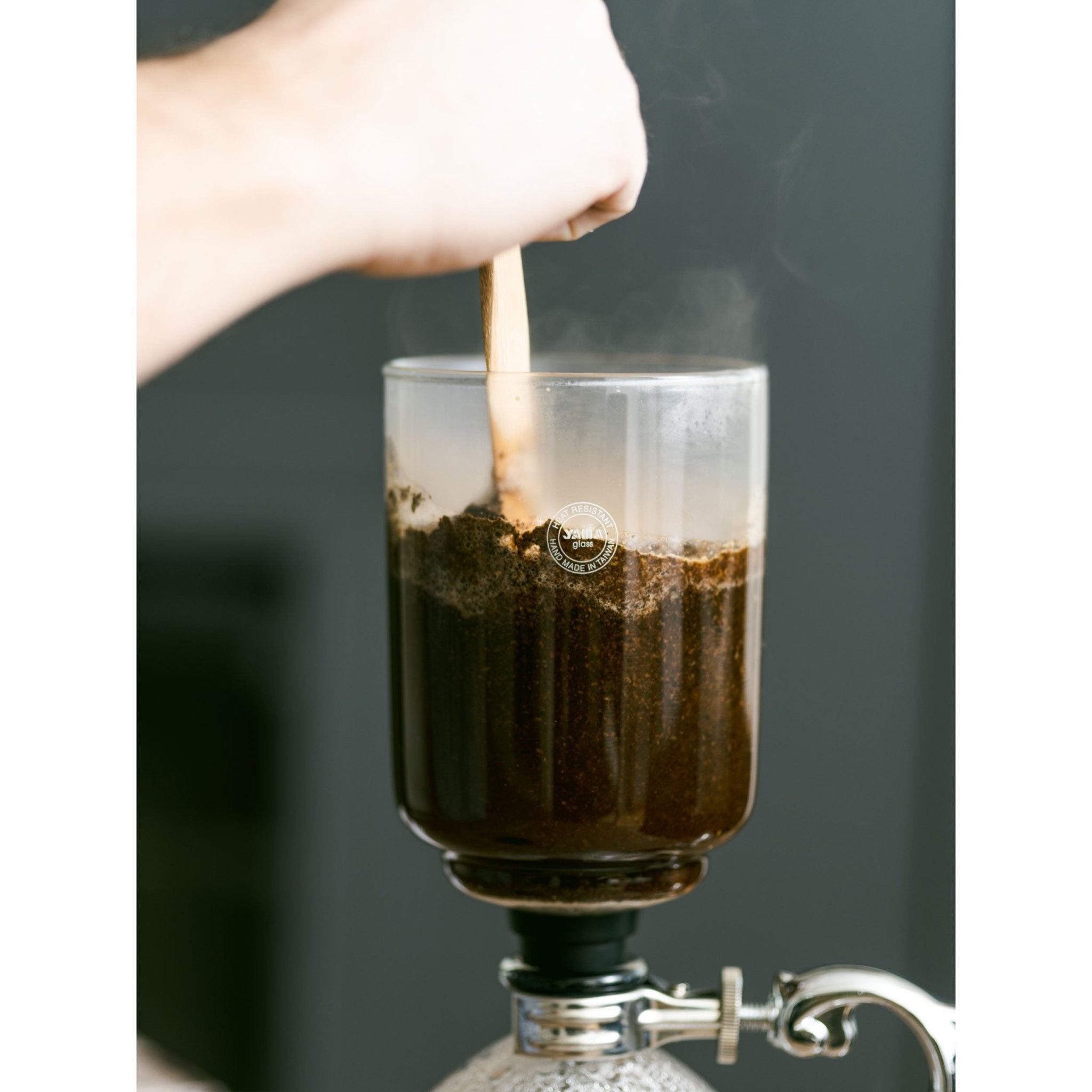 Yama Glass 3 Cup Tabletop Siphon Coffee Maker (Alcohol Burner) - Corkys Coffee