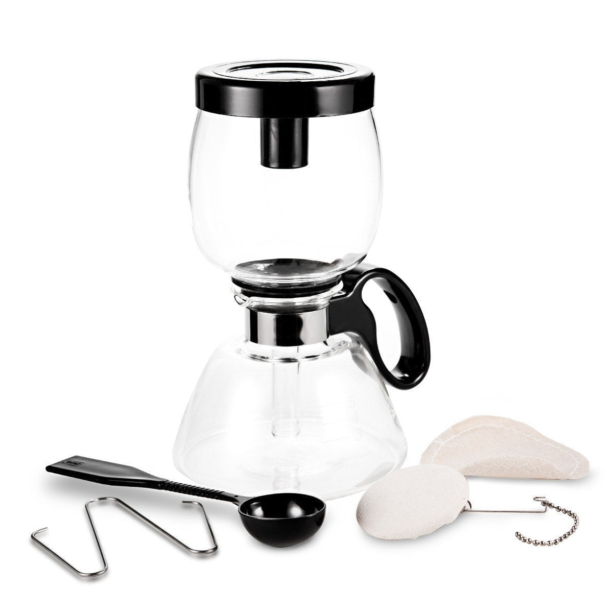Yama Glass 5 Cup Stovetop Siphon Coffee Maker (15oz) - Corkys Coffee