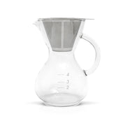 Yama Glass Coffee Drip Pot w/ Glass Handle & Filter Cone - 20oz - Corkys Coffee