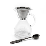 Yama Glass Coffee Drip Pot w/ Glass Handle & Filter Cone - 30oz - Corkys Coffee