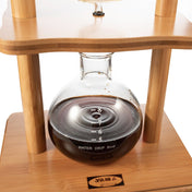 Yama Glass Cold Brew Tower – Bamboo Straight Frame – 6–8 Cup (32 oz) - Corkys Coffee