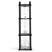Yama Glass Cold Brew Tower – Black Straight Frame – 25 Cup (100 oz) - Corkys Coffee