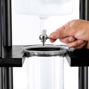 Yama Glass Cold Brew Tower – Black Straight Frame – 25 Cup (100 oz) - Corkys Coffee