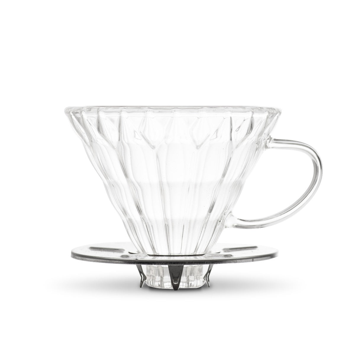 Yama Glass Cone Coffee Dripper - Stainless Steel - Corkys Coffee