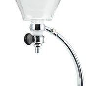 Yama Glass Silverton Brewer w/ Black Base & Silver Accents - Corkys Coffee