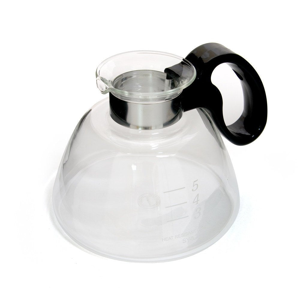 Yama Glass SY5 Replacement Bottom Beaker (For Yama 5 Cup Stovetop Siphon Coffee Makers) - Corkys Coffee